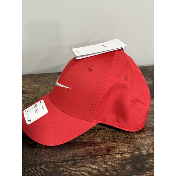 Nike Golf Dri-Fit Legacy 91 Hat Cap Dri Fit Light Adjustable Strapback Red - Picture 3 of 7
